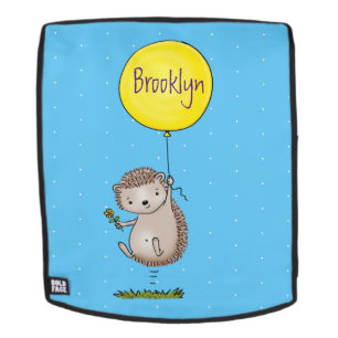 Mochila Patrón de hedgehog y personalizado de globos