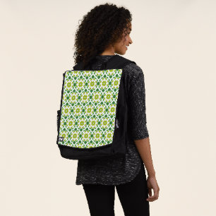 Mochila Patrón de hojas, patrón de hojas, hojas verdes