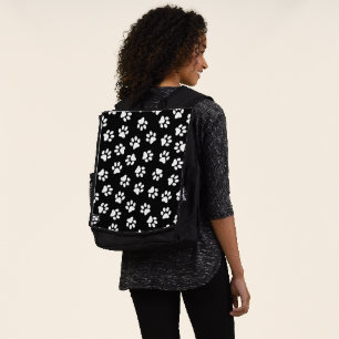 Mochila Patrón de huellas de patas, patas de perro, patas 