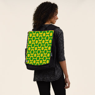 Mochila Patrón de la acera de Ipanema, patrón de playa, Br