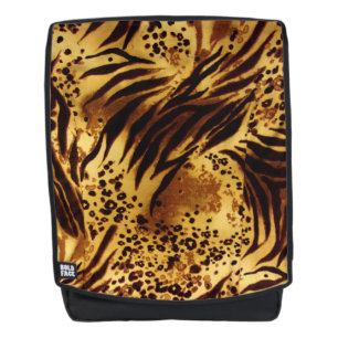 Mochila Patrón de leopardo y cebra