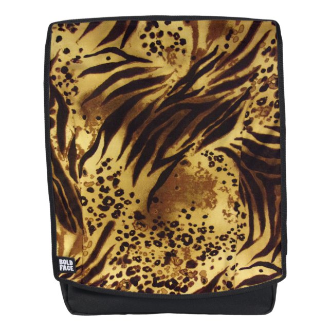 Mochila Patrón de leopardo y cebra (Anverso)