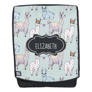 Mochila Patrón de llamada cuta en puntos de polka
