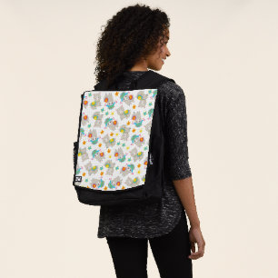 Mochila Patrón De Llamas, Llamas Cutas, Alpacas, Flores