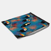 Patrón de pájaro tropical vibrante de almohada tác