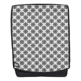 Mochila Patrón geométrico con ambiente retro elegante