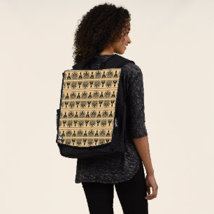 Mochila Patrón Mediterráneo Árabe Griego Marrón