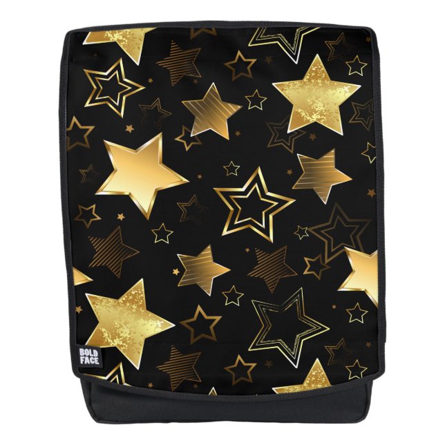 Mochila Patrón sin foco con las estrellas doradas (Anverso)