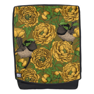 Mochila Peonies y wrens