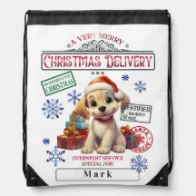 Perro de peluche lindo Entrega especial Navidad pe