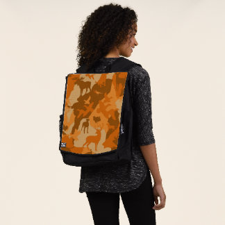 Mochila Perros de caza, camuflaje, alce, ciervos, alces,