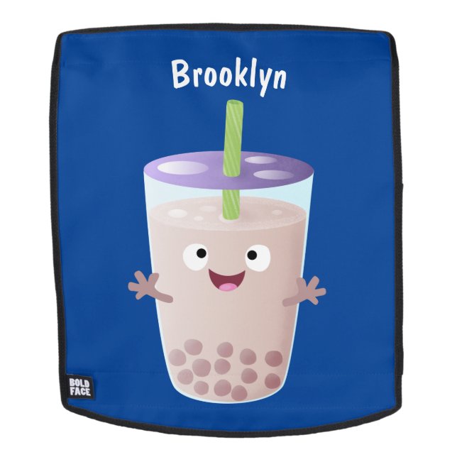 Mochila Personaje de dibujos animados de Cute happy bubble (Cara extraíble)