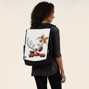 Mochila Personaje de Navidades divertidos y desconcertados
