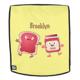 Mochila Personajes divertidos de la caricatura sobre pan y