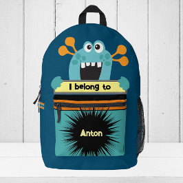 Mochila personalizada Bag Buddy Aqua Monster