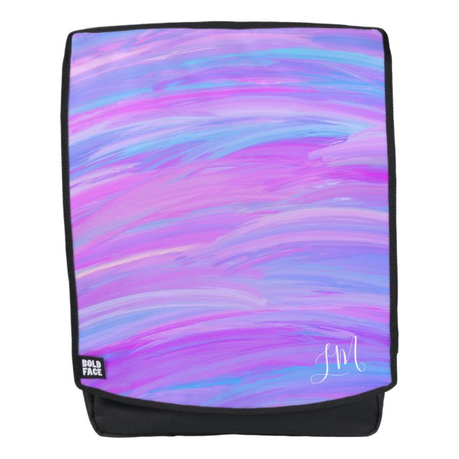 Mochila personalizada de colores pintados (Anverso)