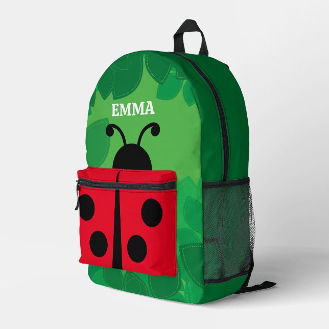 Mochila personalizada de Lady Bug (Esquina derecha trasera )