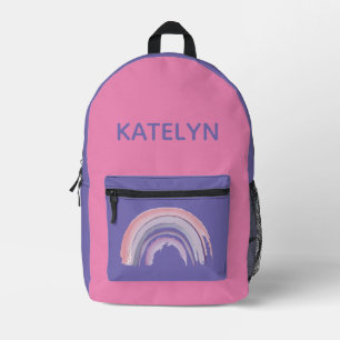 Mochila personalizada de Rainbow School con nombre