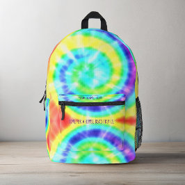 Mochila personalizada del tinte de tinta arcoiris 