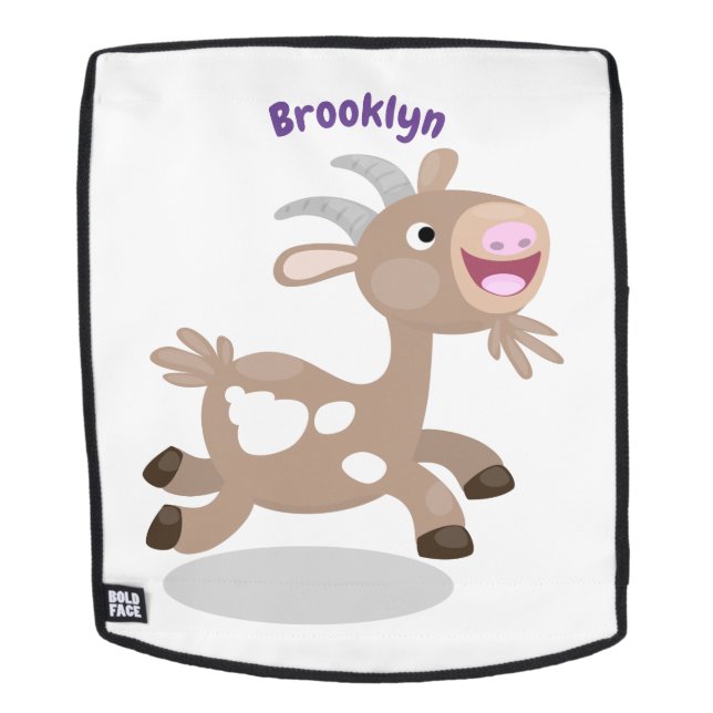 Mochila Personalizado de cabra alegre (Cara extraíble)