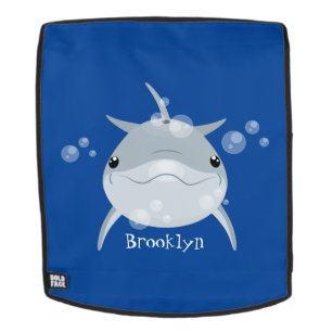 Mochila Personalizado de delfín kawaii feliz
