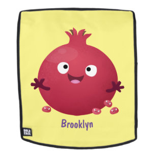 Mochila Personalizado de frutas pomegranadas alegres