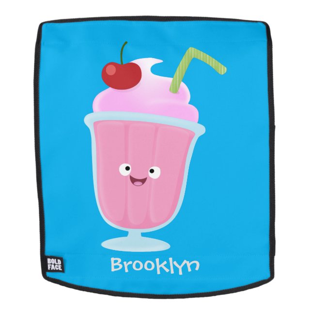 Mochila Personalizado de helados de fresa de fresa (Cara extraíble)