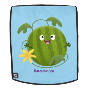 Mochila Personalizado de la sandía sonriente alegre