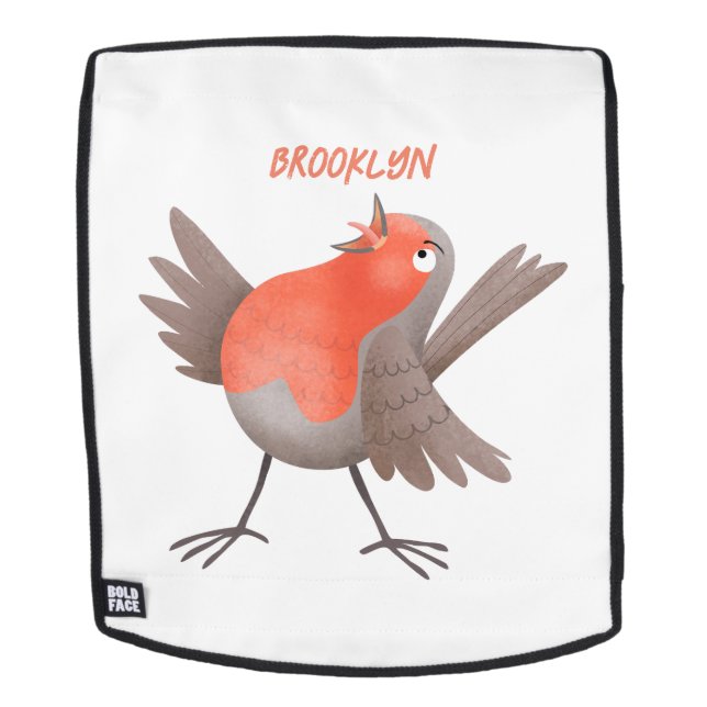 Mochila Personalizado de pájaro de burro canto (Cara extraíble)