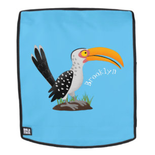 Mochila Personalizado de pájaro safari de buey amarillo di