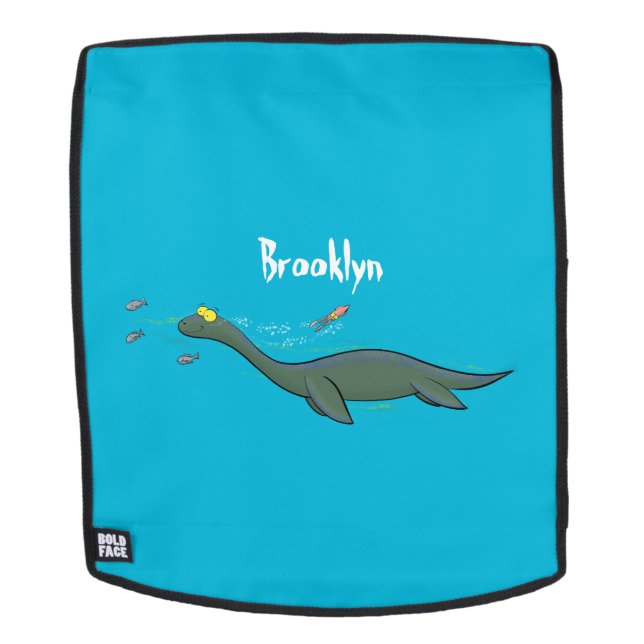 Mochila Personalizado de plesiosaurios monstruo del mar (Cara extraíble)