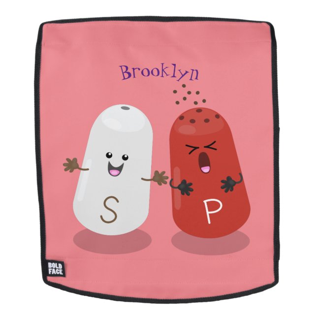 Mochila Personalizado de salinas y batidores de pimienta d (Cara extraíble)