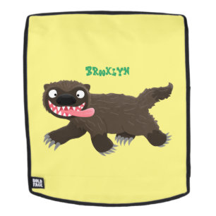 Mochila Personalizado de un animal lobverino hambriento