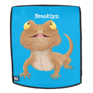 Mochila Personalizado del lagarto de dragón barbudo