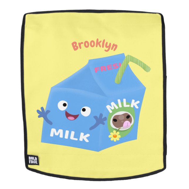 Mochila Personalizado del personaje de la caja de leche fe (Cara extraíble)