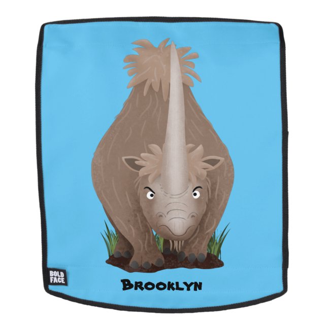 Mochila Personalizado elasmotherium rinoceronte (Cara extraíble)