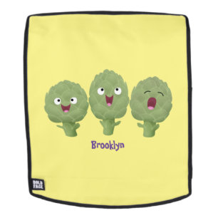 Mochila Personalizado vegetal de alcachofas de canto lindo