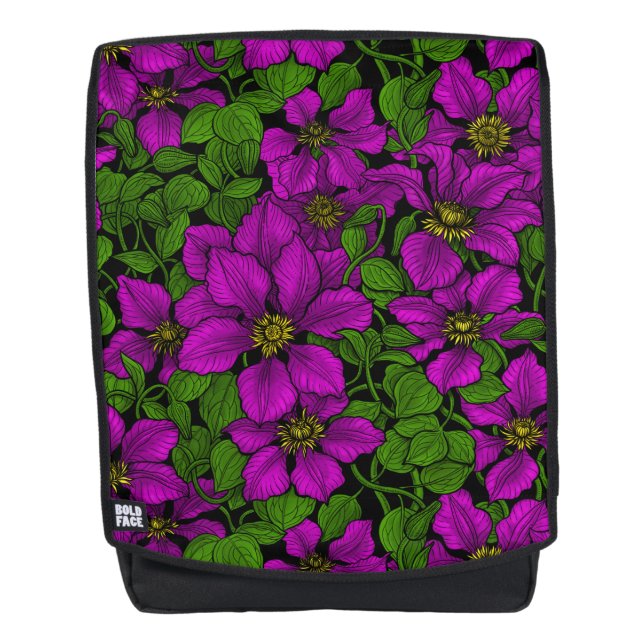 Mochila Pink Clematis (Anverso)