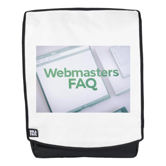 Mochila Preguntas frecuentes de Webmasters (Anverso)