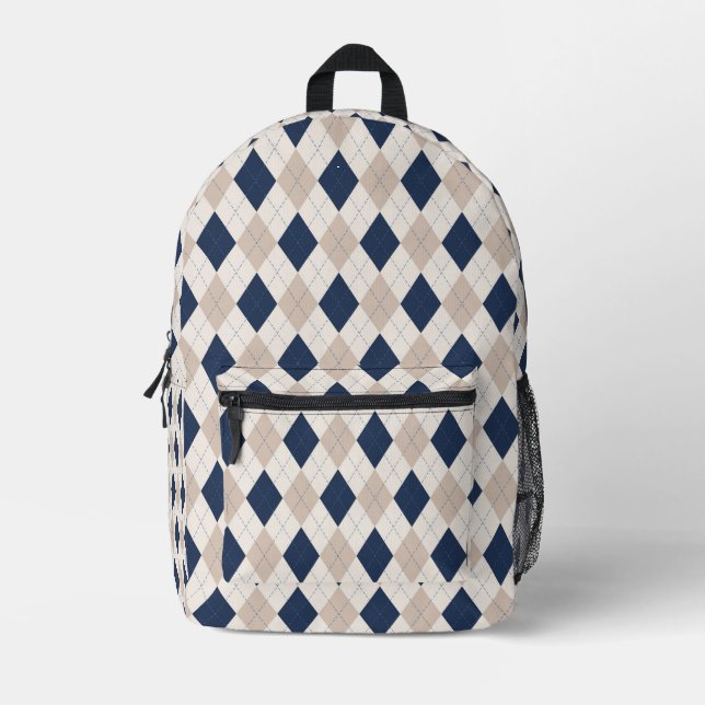 Mochila Preppy Argyle (Anverso)