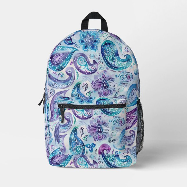 Mochila Preppy Paisley (Anverso)