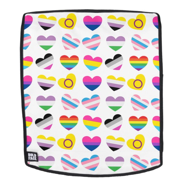 Mochila Pride Hearts #2 Cara (Cara extraíble)
