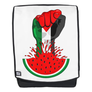 Mochila Prima de resistencia palestina sobre la sandía