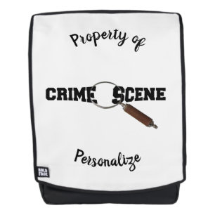 Mochila Propiedad De La Escena De Crimen Personalizada Mag