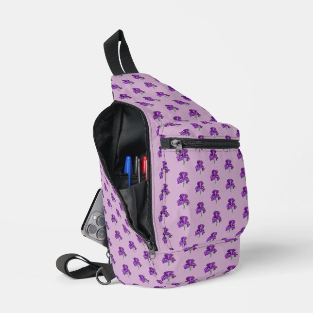 Mochila Purple Iris Sling (Abierto)
