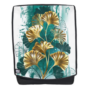 Mochila Rama con hojas doradas Ginko Biloba