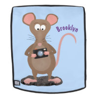 Rata divertida con ilustracion de personalizado de