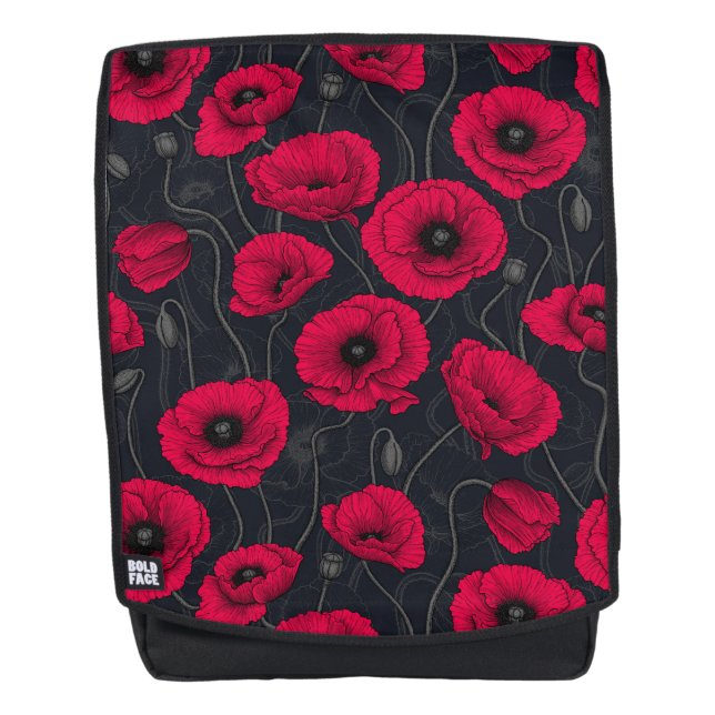 Mochila Red Poppies (Anverso)