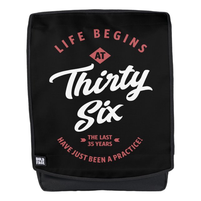 Mochila Regalo de cumpleaños de 36 años (Anverso)