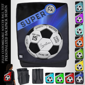 Mochila Regalos personalizados de balones de fútbol para n
